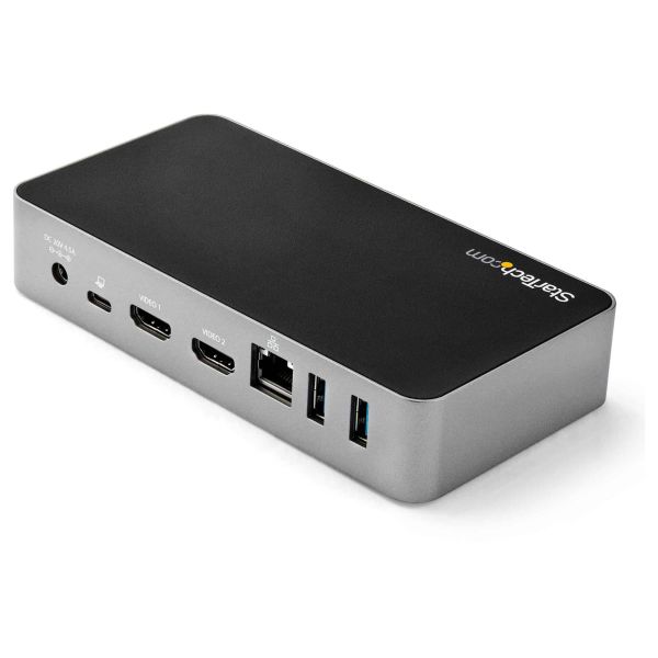 StarTech.com USB-C Dock - Dual Monitor 1080p HDMI Laptop Docking Station - 65W Power Delivery - 1x USB-C, 3x USB-A, Ethernet - Dual Video Display USB 3.1 Gen 1 Type-C Dock - Mac & Windows (DK30CHHPDEU)