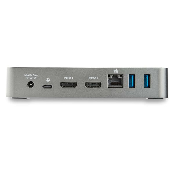 StarTech.com USB-C Dock - Dual Monitor 1080p HDMI Laptop Docking Station - 65W Power Delivery - 1x USB-C, 3x USB-A, Ethernet - Dual Video Display USB 3.1 Gen 1 Type-C Dock - Mac & Windows (DK30CHHPDEU)
