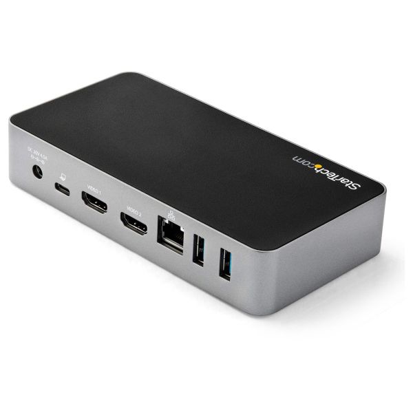 StarTech.com USB-C Dock - Dual Monitor 1080p HDMI Laptop Docking Station - 65W Power Delivery - 1x USB-C, 3x USB-A, Ethernet - Dual Video Display USB 3.1 Gen 1 Type-C Dock - Mac & Windows (DK30CHHPDEU)