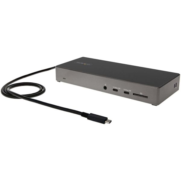 StarTech.com USB C Dock - Triple 4K Monitor USB Type-C Docking Station - 100W Power Delivery - DP 1.4 Alt Mode & DSC, 2x DisplayPort 1.4/HDMI 2.0 - 6xUSB (2x 10Gbps) - Windows/Chrome (DK31C2DHSPDUE)