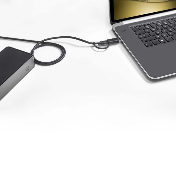 StarTech.com USB-C & USB-A Dock - Hybride Universeel Triple Monitor Laptop Docking Station DisplayPort & HDMI 4K 60Hz - 85W Power Delivery, 6x USB Hub, GbE, Audio - USB 3.1 Gen 2 10Gbps (DK31C3HDPDUE)