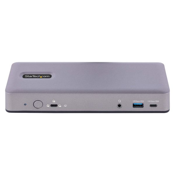 StarTech.com USB-C Docking Station, Multi Monitor USB-C Dock, HDMI/DP/DP Alt-mode, 3x 4K30 / 2x 4K60, 7-Port USB Hub, 60W Power Delivery, GbE, 3.5mm Audio, Works With Chromebook Certified (DK31C3MNCRUE)