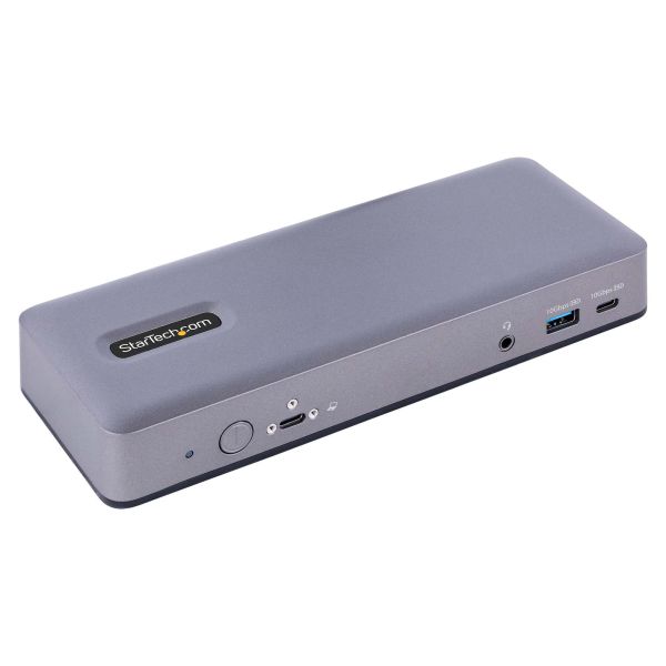 StarTech.com USB-C Docking Station, Multi Monitor USB-C Dock, HDMI/DP/DP Alt-mode, 3x 4K30 / 2x 4K60, 7-Port USB Hub, 60W Power Delivery, GbE, 3.5mm Audio, Works With Chromebook Certified (DK31C3MNCRUE)