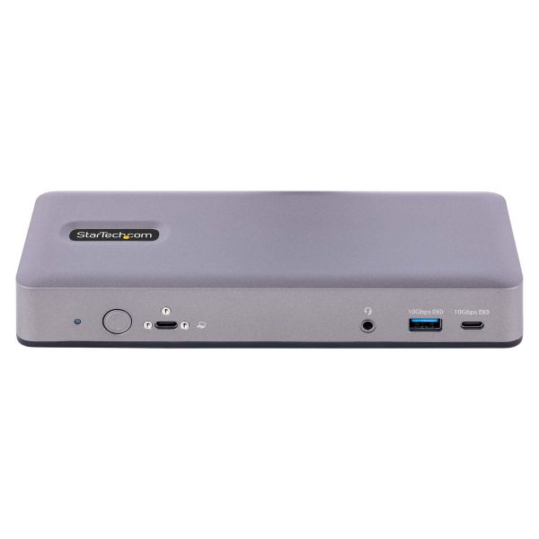 StarTech.com USB-C Docking Station, Multi Monitor USB-C Dock, HDMI/DP/DP Alt-mode, 3x 4K30 / 2x 4K60, 7-Port USB Hub, 60W Power Delivery, GbE, 3.5mm Audio, Works With Chromebook Certified (DK31C3MNCRUE)