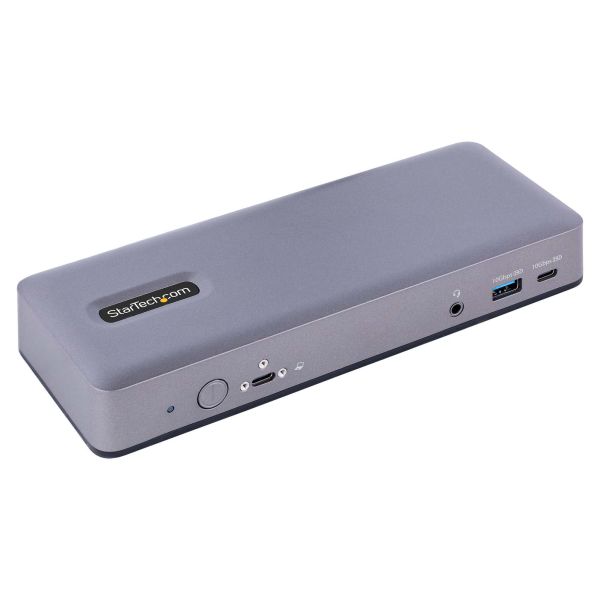 StarTech.com USB-C Docking Station, Multi Monitor USB-C Dock, HDMI/DP/DP Alt-mode, 3x 4K30 / 2x 4K60, 7-Port USB Hub, 60W Power Delivery, GbE, 3.5mm Audio, Works With Chromebook Certified (DK31C3MNCRUE)
