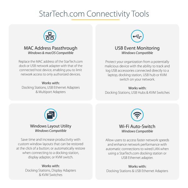 StarTech.com USB-C Dock, 4K 60Hz Quad Monitor DisplayPort & HDMI, Universeel USB Type-C Docking Station met 100W Power Delivery, USB Hub met 1x USB Type-C & 3x USB-A, Ethernet, Audio (DK31C4DPPDUE)