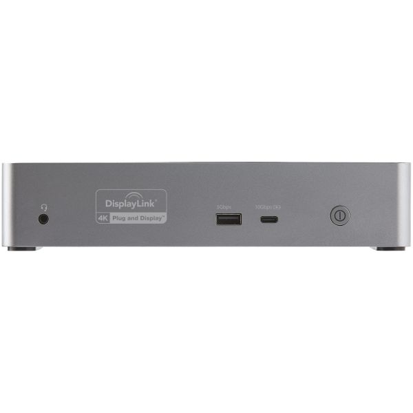 StarTech.com USB-C Dock, 4K 60Hz Quad Monitor DisplayPort & HDMI, Universeel USB Type-C Docking Station met 100W Power Delivery, USB Hub met 1x USB Type-C & 3x USB-A, Ethernet, Audio (DK31C4DPPDUE)