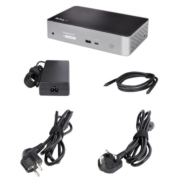 StarTech.com USB-C Dock, 4K 60Hz Quad Monitor DisplayPort & HDMI, Universeel USB Type-C Docking Station met 100W Power Delivery, USB Hub met 1x USB Type-C & 3x USB-A, Ethernet, Audio (DK31C4DPPDUE)