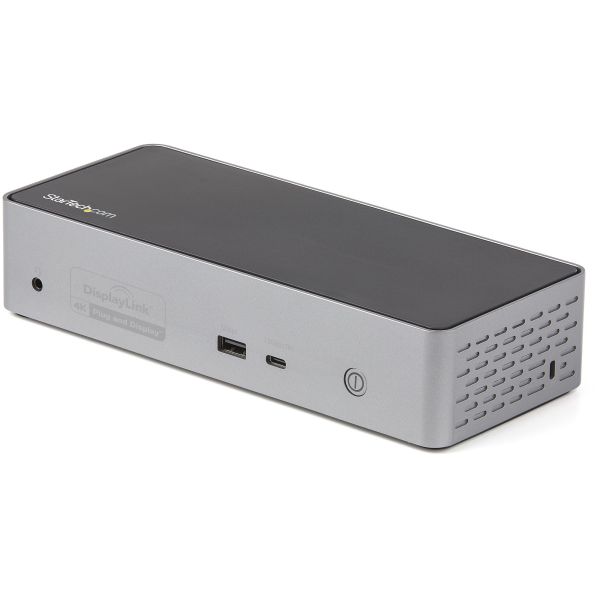 StarTech.com USB-C Dock, 4K 60Hz Quad Monitor DisplayPort & HDMI, Universeel USB Type-C Docking Station met 100W Power Delivery, USB Hub met 1x USB Type-C & 3x USB-A, Ethernet, Audio (DK31C4DPPDUE)