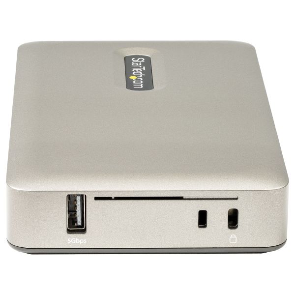 StarTech.com USB C Dock, USB-C naar DisplayPort 4K 30Hz of VGA, 65W USB Power Delivery Lader, 4 Port USB 3.1 Gen 1 Hub, Universele USB-C Laptop Docking Station met Ethernet