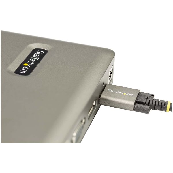 StarTech.com USB C Dock, USB-C naar DisplayPort 4K 30Hz of VGA, 65W USB Power Delivery Lader, 4 Port USB 3.1 Gen 1 Hub, Universele USB-C Laptop Docking Station met Ethernet