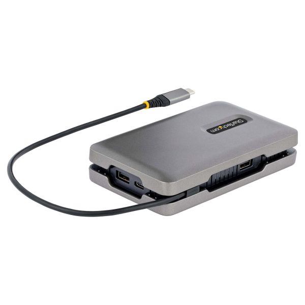 StarTech.com USB-C Multiport Adapter met USB-C DP Alt Mode Video Output/4K HDMI 2.0/VGA, USB-C Dual Monitor Docking Station, 100W PD Pass-Through, USB Type C Mini Dock/MST Adapter Hub (DKM31C3HVCPD)