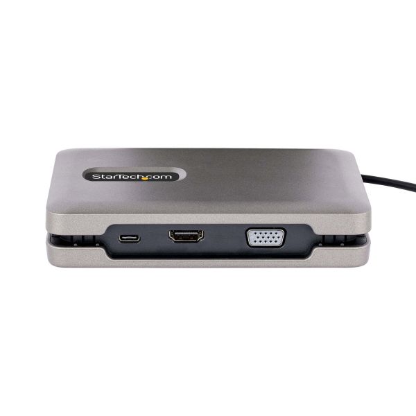 StarTech.com USB-C Multiport Adapter met USB-C DP Alt Mode Video Output/4K HDMI 2.0/VGA, USB-C Dual Monitor Docking Station, 100W PD Pass-Through, USB Type C Mini Dock/MST Adapter Hub (DKM31C3HVCPD)