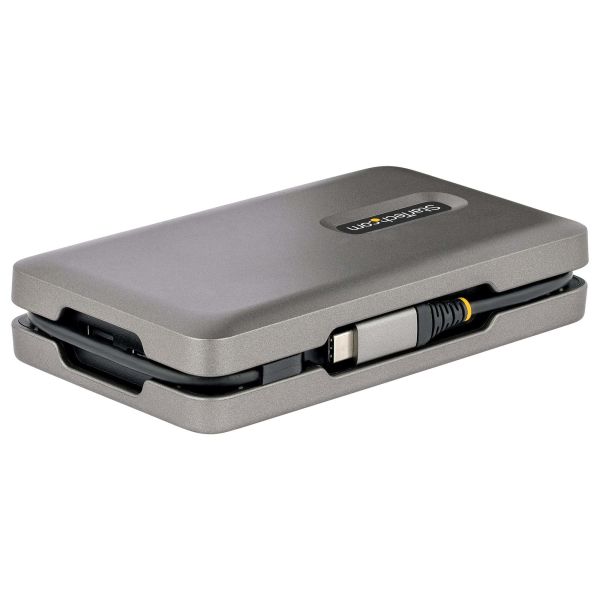 StarTech.com USB-C Multiport Adapter met USB-C DP Alt Mode Video Output/4K HDMI 2.0/VGA, USB-C Dual Monitor Docking Station, 100W PD Pass-Through, USB Type C Mini Dock/MST Adapter Hub (DKM31C3HVCPD)