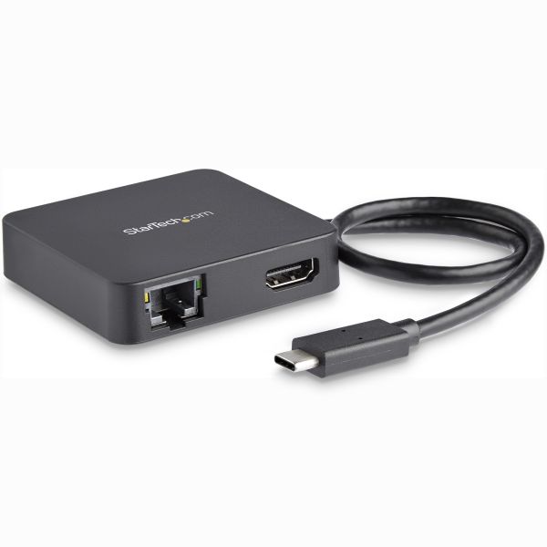 StarTech.com USB C Multiport Adapter, USB-C Travel Dock met 4K HDMI Video, Gigabit Ethernet, USB 3.0 Hub (1x USB-A 1x USB-C), USB Type-C Mini Laptop Docking Station, Thunderbolt 3 Compatibel (DKT30CHD) StarTech.com USB C Multiport Adapter, USB-C Travel Dock met 4K HDMI Video, Gigabit Ethernet, USB 3.0 Hub (1x USB-A 1x USB-C), USB Type-C Mini Laptop Docking Station, Thunderbolt 3 Compatibel (DKT30CHD)