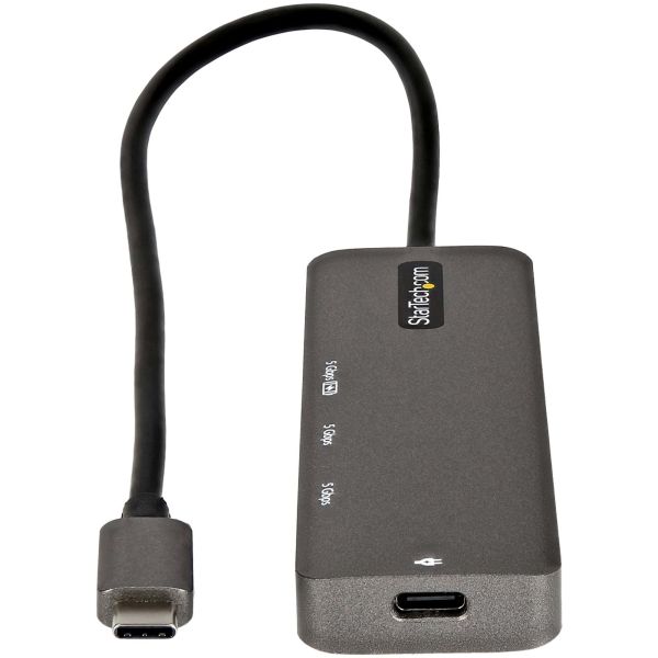StarTech.com USB C Multiport Adapter - USB-C naar HDMI 2.0b 4K 60Hz (HDR10), 100W Power Delivery Pass-Through, 4-Port USB 3.0 Hub - USB Type-C Mini Dock - 30cm Vaste Kabel (DKT30CHPD3)