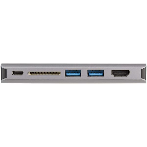 StarTech.com USB-C Multiport Adapter - USB-C Travel Dock met 4K HDMI of 1080p VGA - 3x USB 3.0 Hub, SD, GbE, Audio, 100W PD Pass-Through - Mini Docking Station voor Laptop/Tablet (DKT30CHVAUSP)