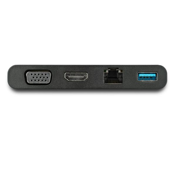 StarTech.com USB C-Multiport Adapter Hub met HDMI, VGA, Gigabit Ethernet & USB 3.0 - USB-C naar 4K HDMI of 1080p VGA Mini Docking Station - USB Type-C Travel Dock voor USB-C Laptops (DKT30CHVCM)