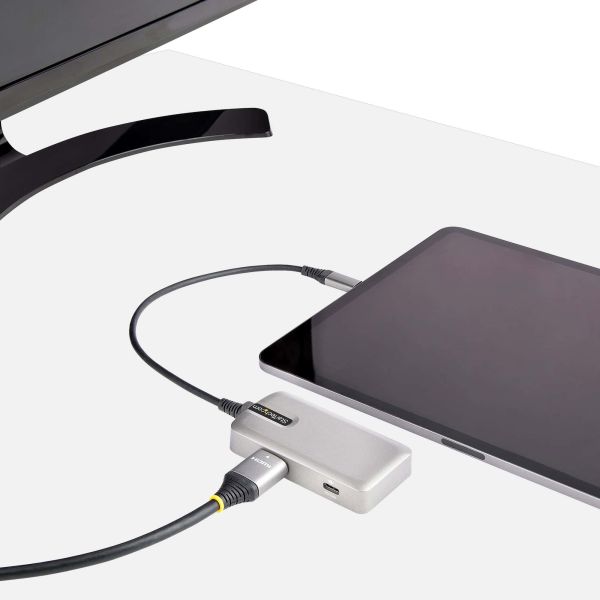 StarTech.com USB C Multiport Adapter, USB Type-C naar 4K 60Hz HDMI 2.0, 100W Power Delivery Pass-through, 3-Port 10Gbps USB Hub, Compacte USB C Mini Dock, 25cm Kabel (DKT31CHPD3)