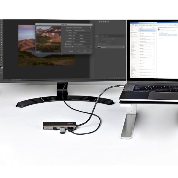 StarTech.com USB-C Multiport Adapter - 10Gbps USB Type-C Mini Dock met 4K 30Hz HDMI - 100W Power Delivery Passthrough - 3-Port USB Hub, GbE - USB 3.1/3.2 Gen 2 Laptop Dock - 25 cm Cable (DKT31CHPDL)