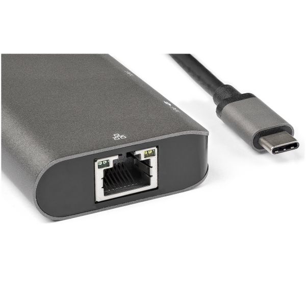 StarTech.com USB-C Multiport Adapter - 10Gbps USB Type-C Mini Dock met 4K 30Hz HDMI - 100W Power Delivery Passthrough - 3-Port USB Hub, GbE - USB 3.1/3.2 Gen 2 Laptop Dock - 25 cm Cable
