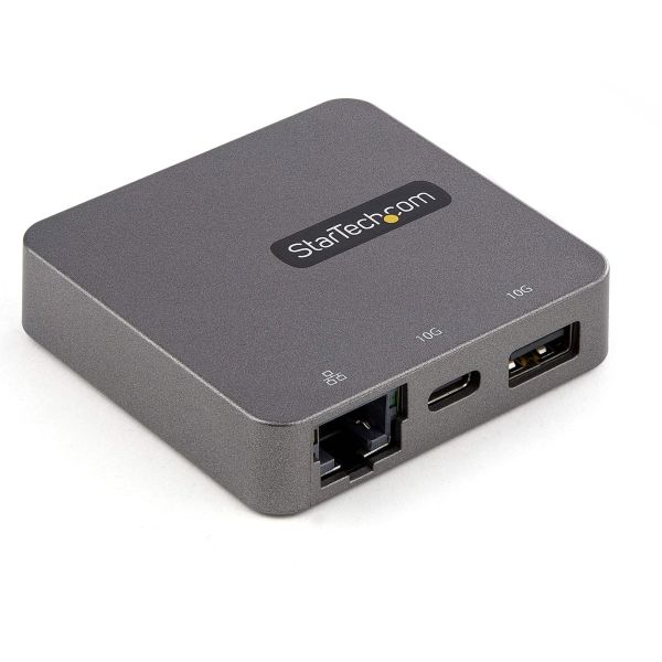 StarTech.com USB-C Multiport Adapter - USB 3.1 Gen 2 Type-C Aluminium Mini Dock - USB-C naar 4K HDMI of 1080p VGA Video - 10Gbps USB-A & USB-C Hub met GbE - Compatibel met Thunderbolt 3 (DKT31CHVL)