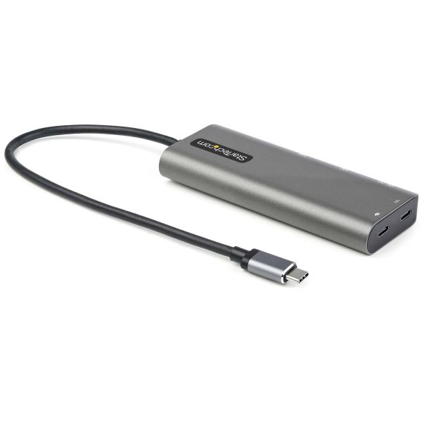 StarTech.com USB C Multiport Adapter - USB-C naar HDMI or Mini DisplayPort 4K 60Hz, 100W Power Delivery Pass-Through, 4-Port 10Gbps USB Hub - USB Type-C Mini Dock - 30cm Vaste Kabel (DKT31CMDPHPD)