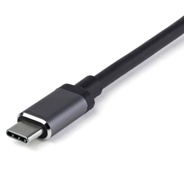 StarTech.com USB C Multiport Adapter - USB-C naar HDMI or Mini DisplayPort 4K 60Hz, 100W Power Delivery Pass-Through, 4-Port 10Gbps USB Hub - USB Type-C Mini Dock - 30cm Vaste Kabel (DKT31CMDPHPD)