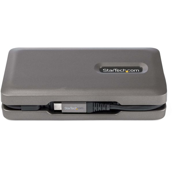 StarTech.com USB C Multiport Adapter, USB C naar 4K 60Hz HDMI 2.0, 2-Port 10Gbps USB Hub, 100W Power Delivery Pass-through, GbE, SD/MicroSD, USB Type-C Mini Dock, 25.4cm Kabel (DKT31CSDHPD3)