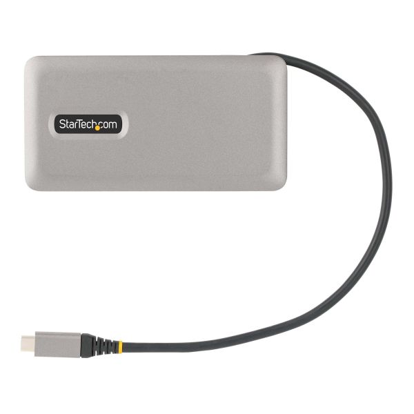 StarTech.com USB-C Multiport Adapter, 4K 60Hz HDMI/VGA, 3-Port USB Hub, 100W Power Delivery Pass-Through, GbE, Travel Docking Station met Charging, Mini Dock, 30cm Wrap-Around Kabel