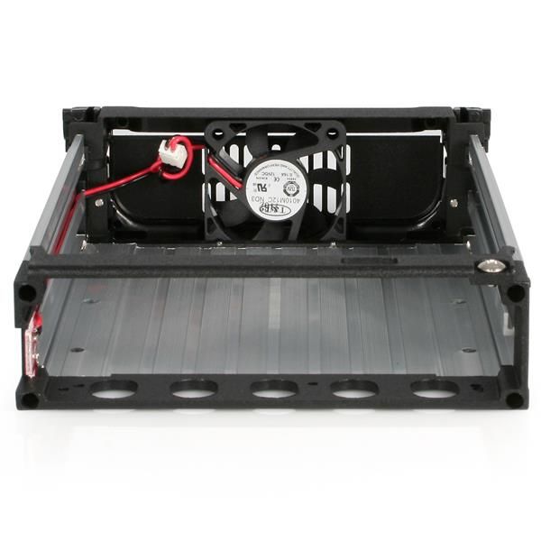 StarTech.com Zwarte Aluminum 5,25 inch Robuuste SATA Harde Schijf Mobile Rack Lade (DRW150SATBK)