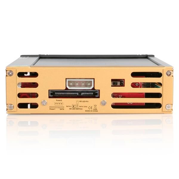 StarTech.com Zwarte Aluminum 5,25 inch Robuuste SATA Harde Schijf Mobile Rack Lade (DRW150SATBK)