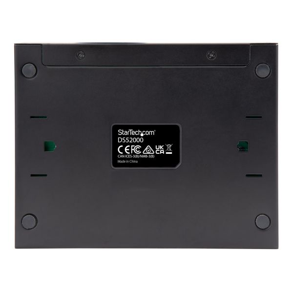 StarTech.com Unmanaged 2.5G Switch - 5 Port Gigabit Switch - 2.5GBASE-T Unmanaged Ethernet Switch - Ethernet Splitter - Din Rail of Wandmonteerbaar - Multi-Gigabit - Auto-MDIX - 9K Jumbo (DS52000)