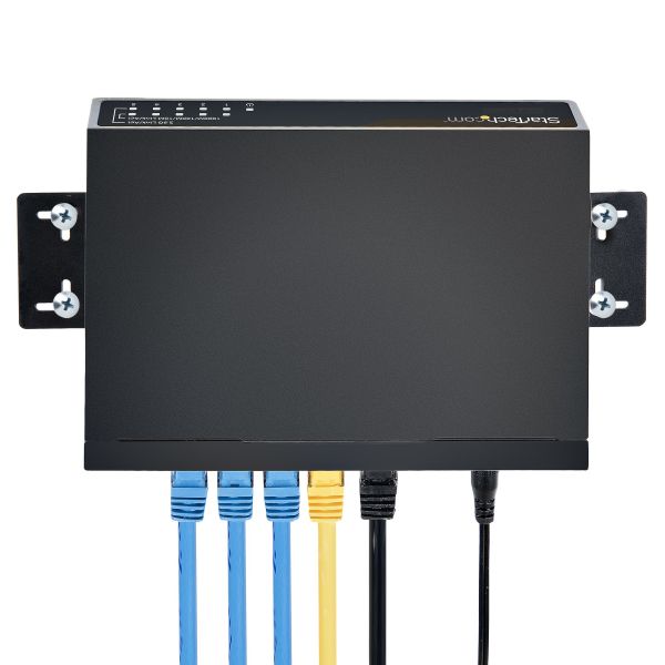 StarTech.com Unmanaged 2.5G Switch - 5 Port Gigabit Switch - 2.5GBASE-T Unmanaged Ethernet Switch - Ethernet Splitter - Din Rail of Wandmonteerbaar - Multi-Gigabit - Auto-MDIX - 9K Jumbo (DS52000)