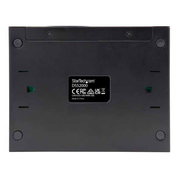 StarTech.com Unmanaged 2.5G Switch - 5 Port Gigabit Switch - 2.5GBASE-T Unmanaged Ethernet Switch - Ethernet Splitter - Din Rail of Wandmonteerbaar - Multi-Gigabit - Auto-MDIX - 9K Jumbo (DS52000)