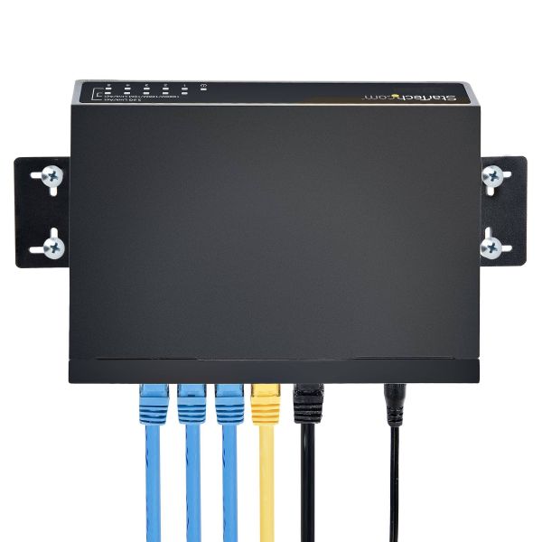StarTech.com Unmanaged 2.5G Switch - 5 Port Gigabit Switch - 2.5GBASE-T Unmanaged Ethernet Switch - Ethernet Splitter - Din Rail of Wandmonteerbaar - Multi-Gigabit - Auto-MDIX - 9K Jumbo (DS52000)