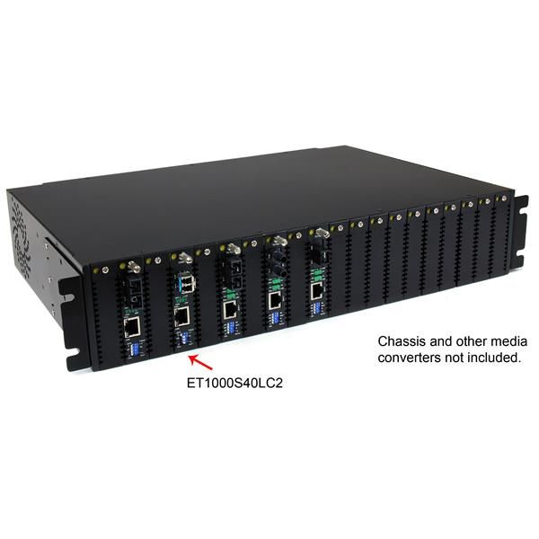 StarTech.com 1000 Mbit/s Gigabit Single Mode Glasvezel Converter LC 40 km (ET1000S40LC2)