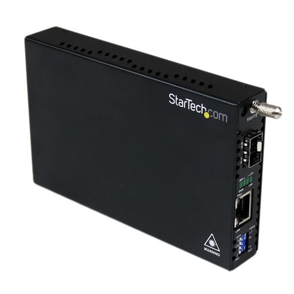 StarTech.com Gigabit ethernet glasvezelmediaconverter met open SFP-sleuf (ET91000SFP2)