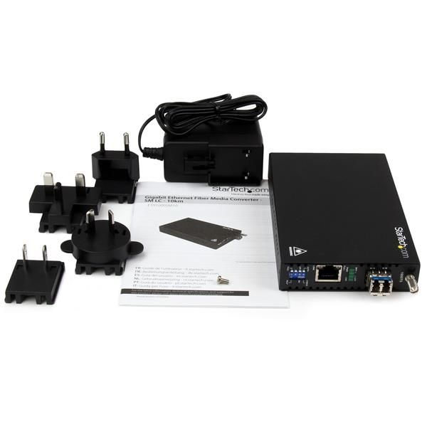 StarTech.com Gigabit Ethernet koper naar glasvezel media converter SM LC 10 km (ET91000SM10)