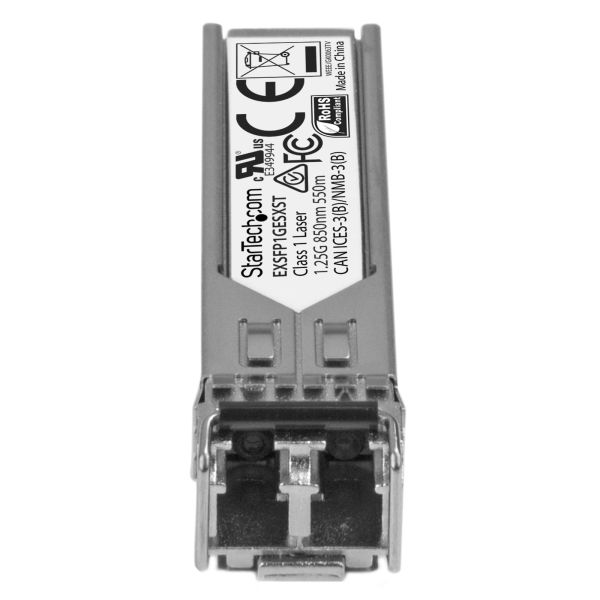 StarTech.com Gb glasvezel 1000BASE-SX SFP ontvanger module - Juniper EX-SFP-1GE-SX compatibel - MM LC - 550m (EXSFP1GESXST) StarTech.com Gb glasvezel 1000BASE-SX SFP ontvanger module - Juniper EX-SFP-1GE-SX compatibel - MM LC - 550m (EXSFP1GESXST)