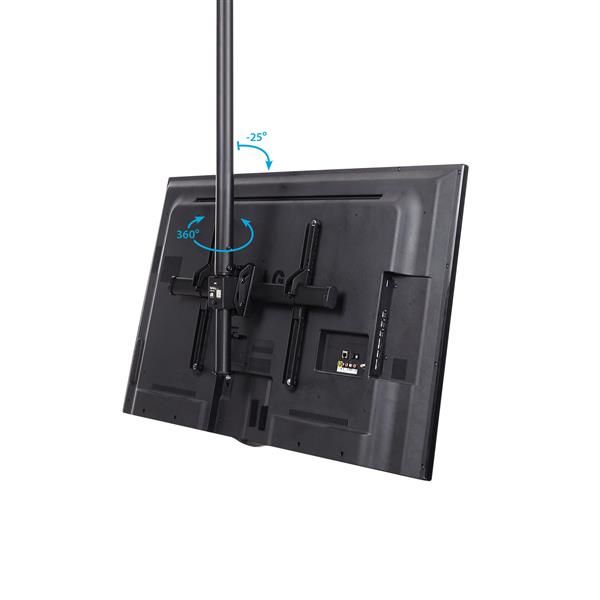 StarTech.com TV Plafondbeugel, Full-Motion Universele Ophangbeugel, Hangende VESA Beugel voor Single 32”-75" TVs / Displays, Kantelen/Zwenken, In hoogte verstelbare telescopische paal (FLATPNLCEIL)  StarTech.com TV Plafondbeugel, Full-Motion Universele Ophangbeugel, Hangende VESA Beugel voor Single 32”-75" TVs / Displays, Kantelen/Zwenken, In hoogte verstelbare telescopische paal (FLATPNLCEIL)