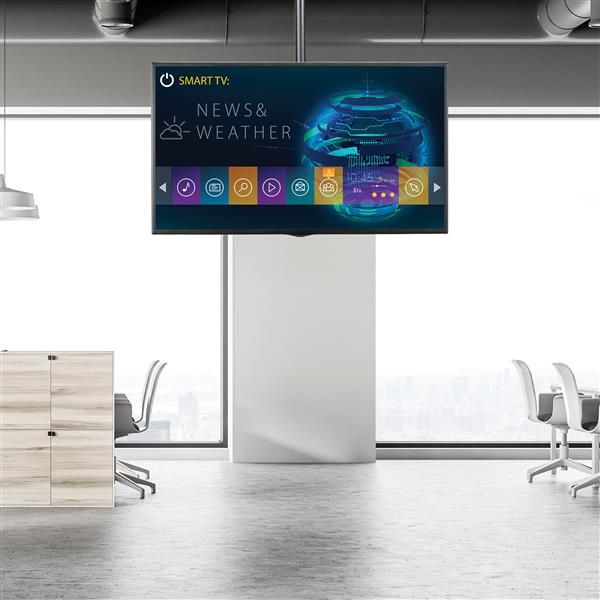 StarTech.com TV Plafondbeugel, Full-Motion Universele Ophangbeugel, Hangende VESA Beugel voor Single 32”-75" TVs / Displays, Kantelen/Zwenken, In hoogte verstelbare telescopische paal (FLATPNLCEIL)  StarTech.com TV Plafondbeugel, Full-Motion Universele Ophangbeugel, Hangende VESA Beugel voor Single 32”-75" TVs / Displays, Kantelen/Zwenken, In hoogte verstelbare telescopische paal (FLATPNLCEIL)