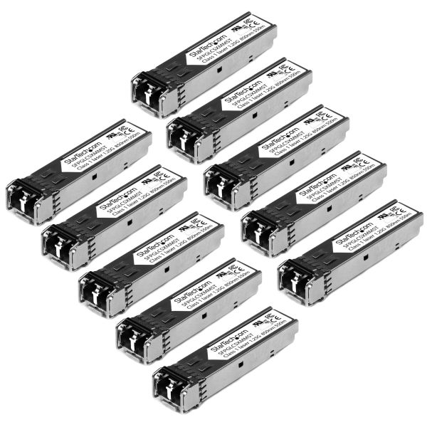 StarTech.com Gigabit Fiber SFP Transceiver Module - Cisco GLC-SX-MM Compatibel - MM LC - 550m - 10 stuks (GLCSXMM10PST)