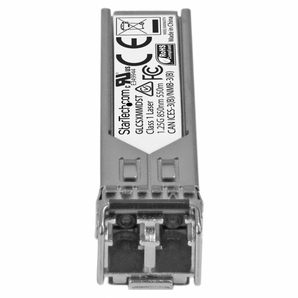 StarTech.com Gigabit glasvezel 1000BASE-SX SFP ontvanger module - Cisco GLC-SX-MMD compatibel - MM LC - 550m (GLCSXMMDST) StarTech.com Gigabit glasvezel 1000BASE-SX SFP ontvanger module - Cisco GLC-SX-MMD compatibel - MM LC - 550m (GLCSXMMDST)