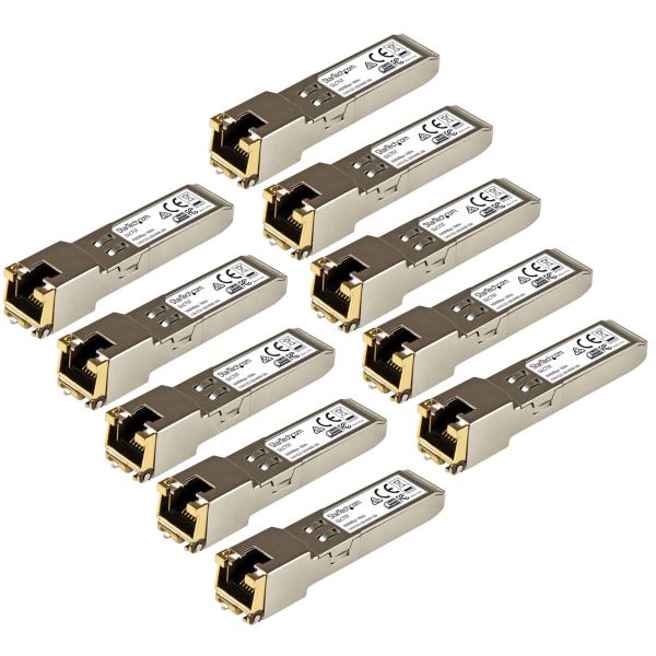 StarTech.com Gigabit RJ45 koper SFP Transceiver Modules - Cisco GLC-T Compatibel - set van 10 (GLCT10PKST)