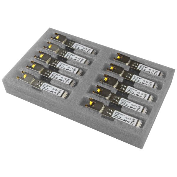 StarTech.com Gigabit RJ45 koper SFP Transceiver Modules - Cisco GLC-T Compatibel - set van 10 (GLCT10PKST)