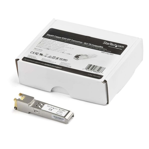 StarTech.com SFP transceiver module - 1000BASE-T - Cisco GLC-TE compatibel - hoge temperaturen (GLCTEST)