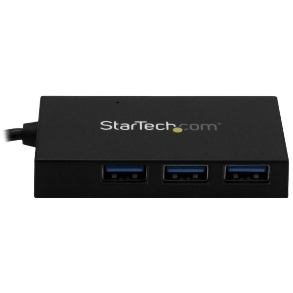 StarTech.com 4 Port USB 3.0 Hub - USB Type-A met 3x USB-A en 1x USB-C Poorten SuperSpeed, USB Busvoeding, USB 3.2 Gen 1 (5Gbps) Adapter Hub, Draagbare Laptop USB Hub (HB30A3A1CFB)