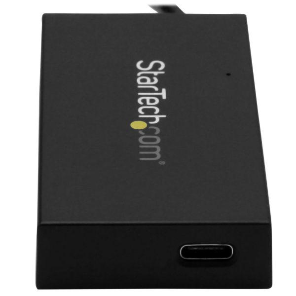 StarTech.com 4 Port USB 3.0 Hub - USB Type-A met 3x USB-A en 1x USB-C Poorten SuperSpeed, USB Busvoeding, USB 3.2 Gen 1 (5Gbps) Adapter Hub, Draagbare Laptop USB Hub (HB30A3A1CFB)