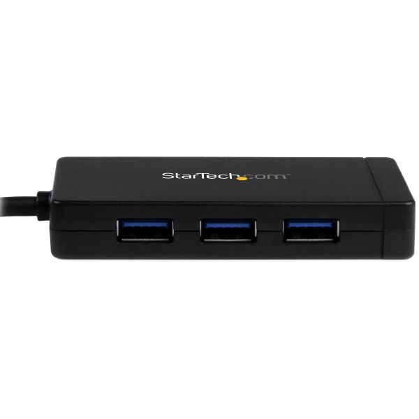 StarTech.com 3 poorts USB C naar USB-A hub met Gigabit Ethernet - USB-C naar 3x USB-A - USB 3.0 (5Gbps) - Inclusief voedingsadapter (HB30C3A1GE)